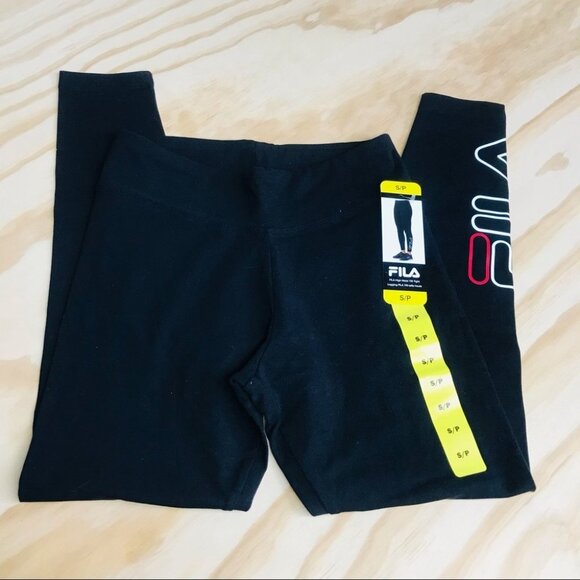 Fila Black and Red cotton tight leggings women in various Sizes - Picture 3 of 9